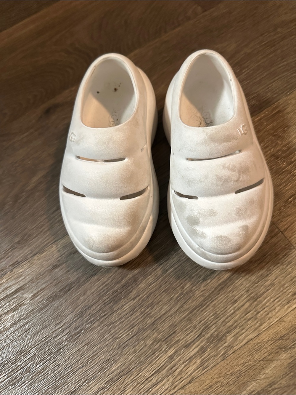 Ugg Kids Sport Yeah Clogs Size Toddler 10 White EVA Chunky Shoes